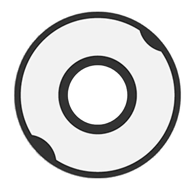 Lente fotocamera posteriore per HTC M8 (Small)