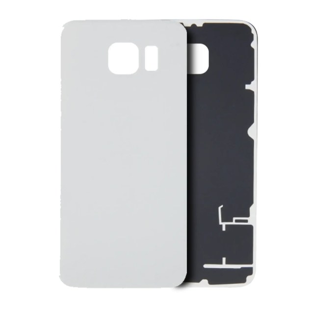 vetro cover posteriore per Samsung Galaxy S6 (No Logo) (Bianco)