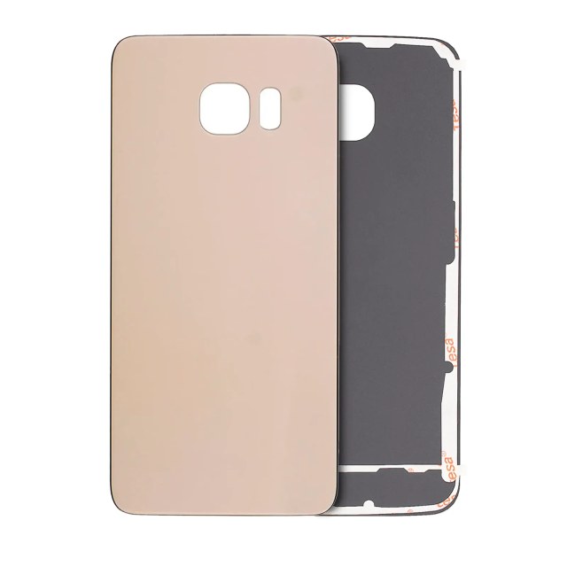 vetro cover posteriore per Samsung Galaxy S6 Edge (No Logo) (Oro)