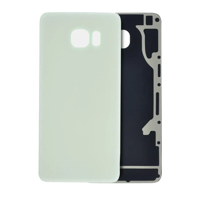 vetro cover posteriore per Samsung Galaxy S6 Edge Plus (No Logo) (Bianco perla)