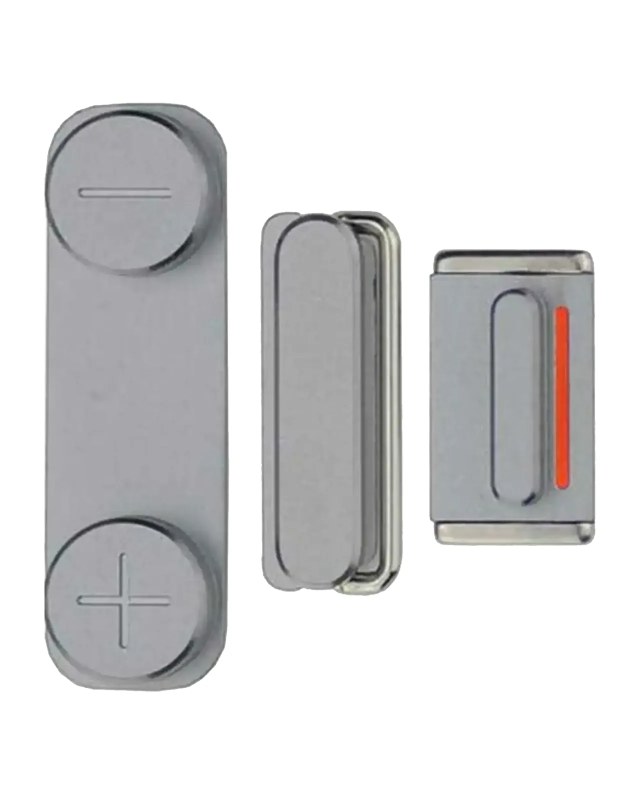 Hard Buttons Set (Accensione / Volume / Motore vibrazione) per iPhone 5S / SE (2016) (Grigio siderale)
