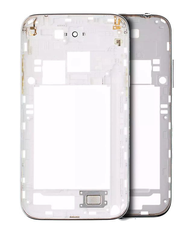 Frame centrale per Samsung Galaxy Note 2 (con minuteria) (Bianco)