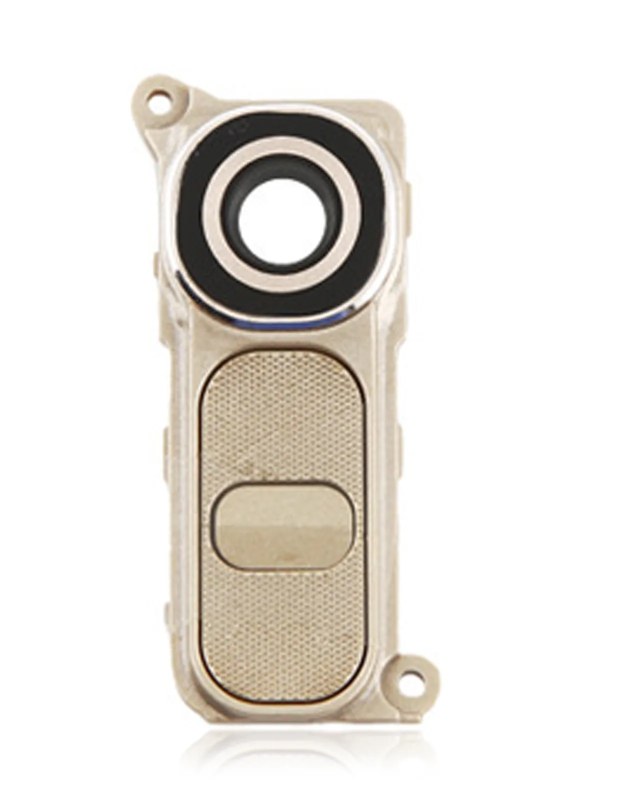 Lente fotocamera posteriore con Tasto accensione/volumes per LG G4 (Oro)