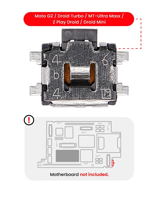 Tasto accensione/volume pulsante per Motorola Moto G2 (XT1068) / Droid Turbo (XT1254 / XT1225) MT-Ultra Maxx (XT1080 / 2013) / Z Play Droid (XT1635) / Droid Mini (XT1030 / 2013) (saldatura richiesta)