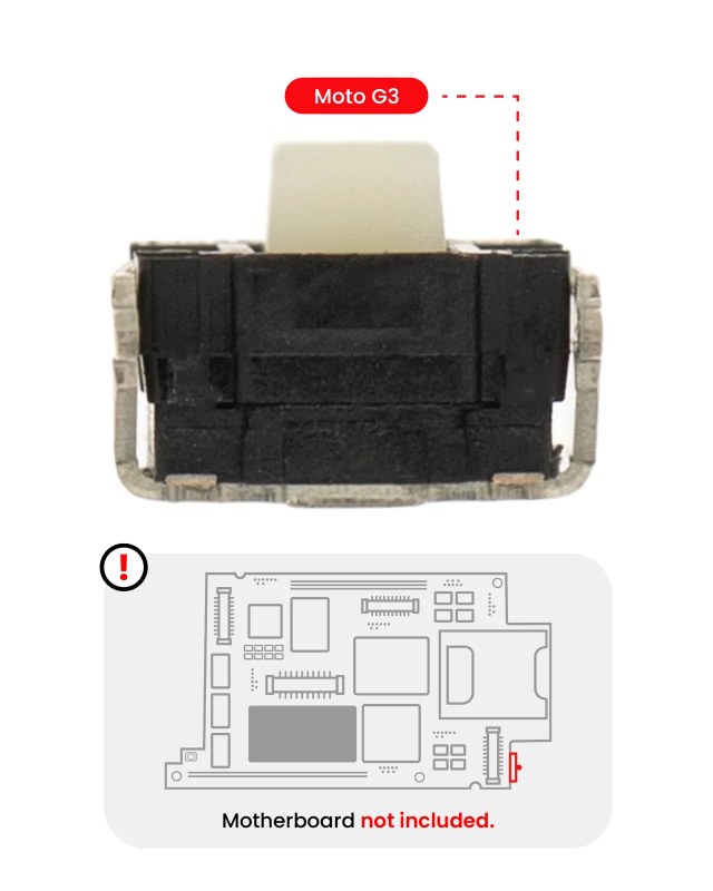 Tasto accensione/volume pulsante per Motorola Moto G3 (XT1540 / 2015) / G (XT1032 / 2013) (saldatura richiesta)