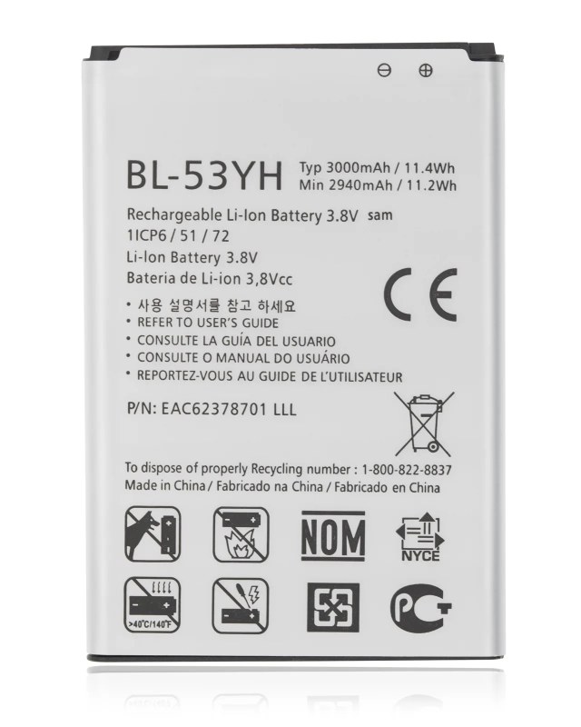 Batteria di ricambio per LG G3 (BL-53YH)