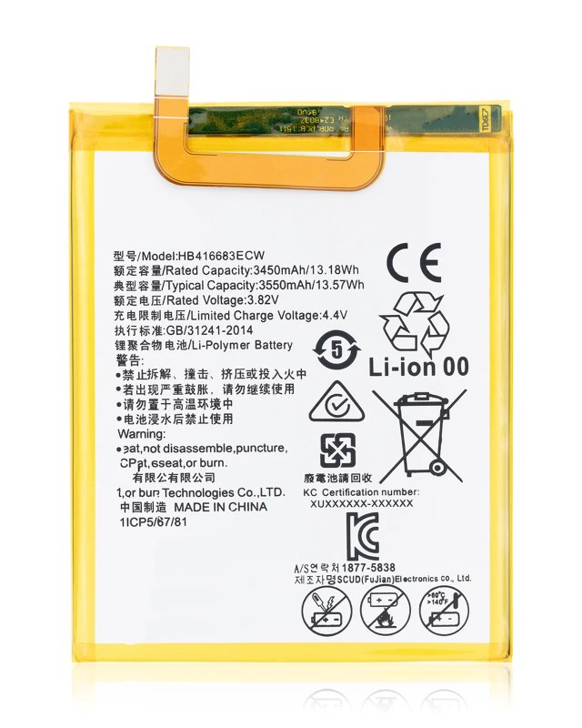 Batteria di ricambio per Nexus 6P (HB416683ECW)