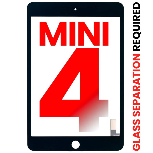 Touch screen per iPad Mini 4 (separazione vetro richiesta) (Aftermarket Plus) (Nero)