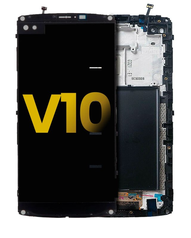 Display LCD completo con Frame per LG V10 (Refurbished) (Nero)