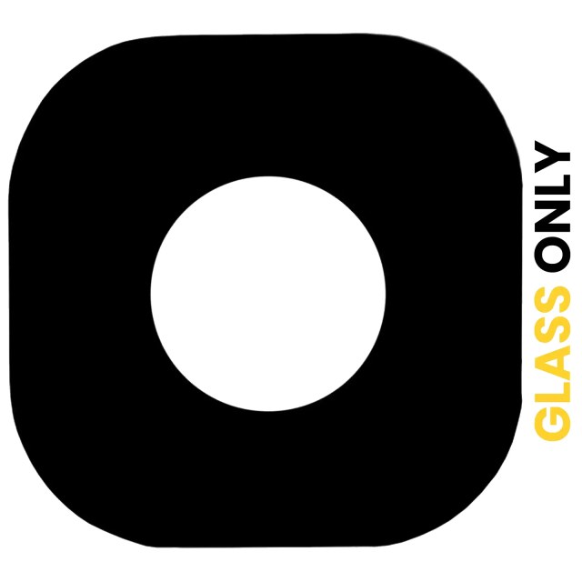 Lente fotocamera posteriore (solo vetro) con adesivo per Samsung Galaxy S7 / S7 Edge (tutti i colori) (10 pezzi)
