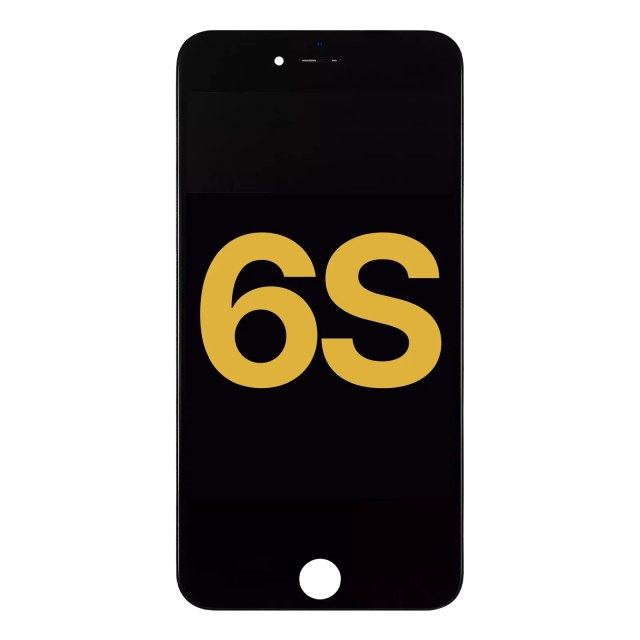 Display LCD completo con Steel Plate per iPhone 6S (Refurbished) (Nero)