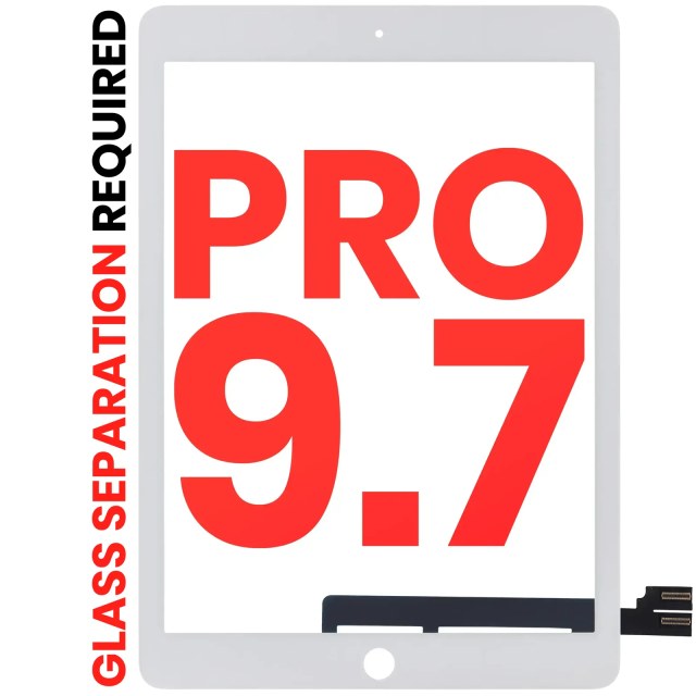 Touch screen per iPad Pro 9.7" (separazione vetro richiesta) (Aftermarket Plus) (Bianco)