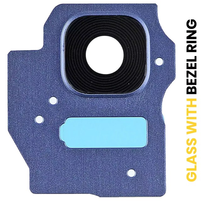 Lente fotocamera posteriore con Cornice Ring per Samsung Galaxy S8 Plus (Blu)