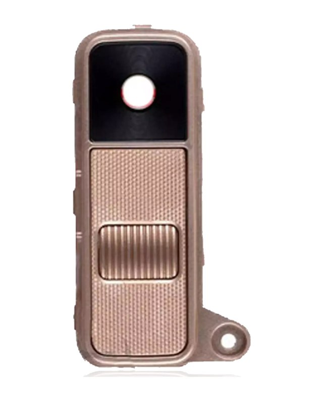 Lente fotocamera posteriore con Tasto accensione/volume per LG K8 (2016) / Phoenix 2 (Oro)