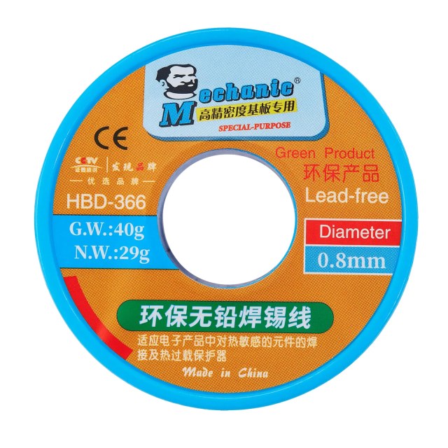 Rosin Core - Solder Wire 0.8MM (Lead Free) (Mechanic)