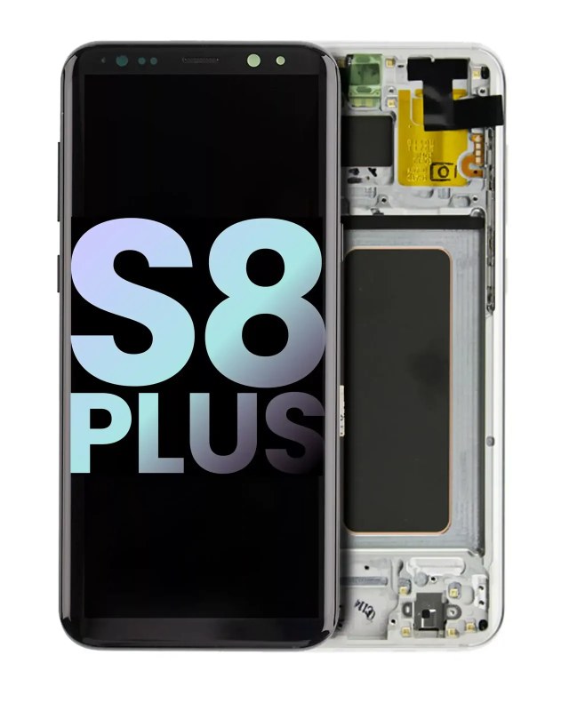 Display OLED completo con Frame per Samsung Galaxy S8 Plus (Service Pack) (Arctic Argento)