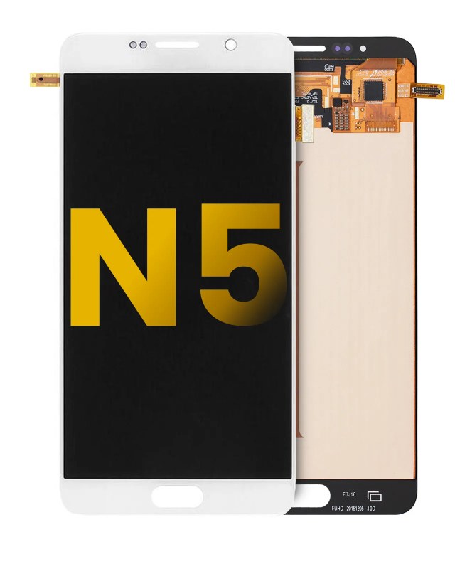 Display OLED completo senza Frame per Samsung Galaxy Note 5 (Refurbished) (Bianco perla)