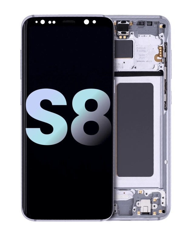 Display OLED completo con Frame per Samsung Galaxy S8 (Service Pack) (Orchid Grigio)