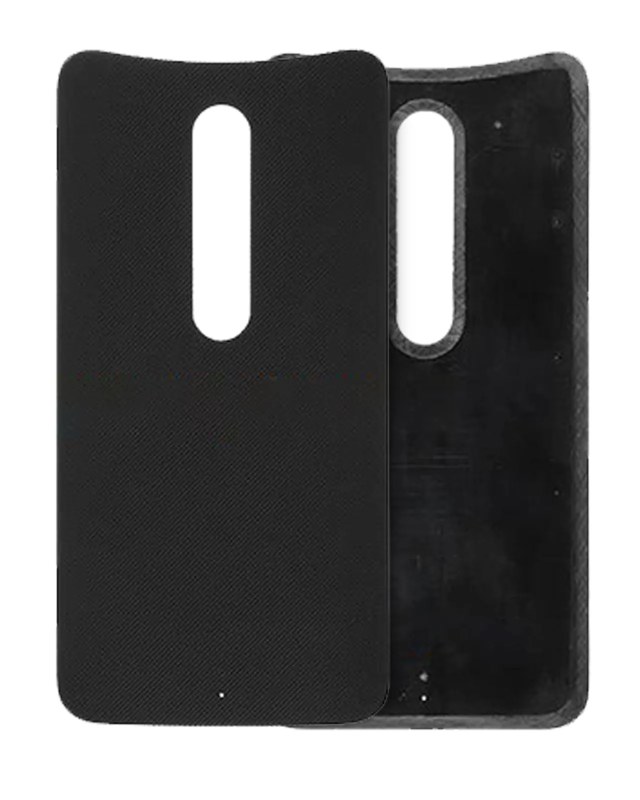vetro cover posteriore per Motorola Moto X Style (XT1572 / 2015) (Nero)