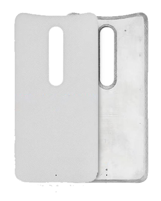 vetro cover posteriore per Motorola Moto X Style (XT1572 / 2015) (Bianco)