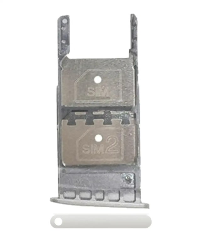 Carrellino SIM per Motorola Moto G5 Plus (XT1687 / 2017) (Argento)
