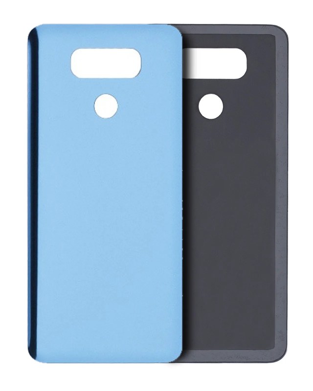 vetro cover posteriore con adesivo Pre-Installed per LG G6 (Optical Marine Blu)