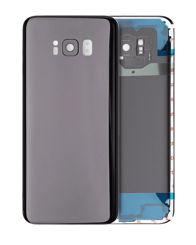 vetro cover posteriore con Vetro fotocamera per Samsung Galaxy S8 Plus (No Logo) (Mezzanotte Nero)