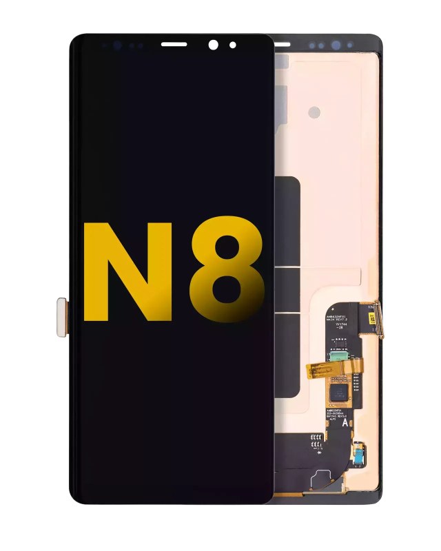 Display OLED completo senza Frame per Samsung Galaxy Note 8 (Refurbished) (tutti i colori)