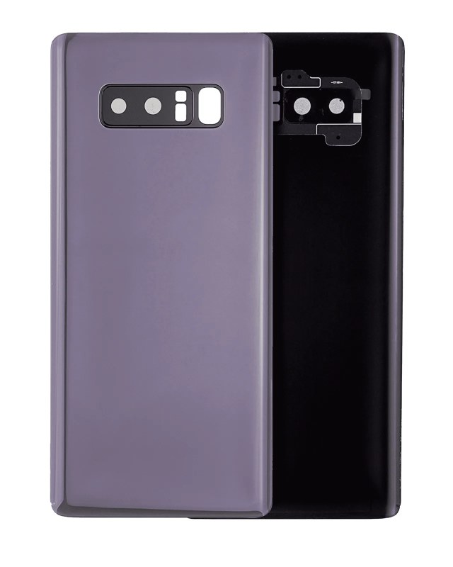 vetro cover posteriore con Vetro fotocamera per Samsung Galaxy Note 8 (No Logo) (Orchid Grigio)