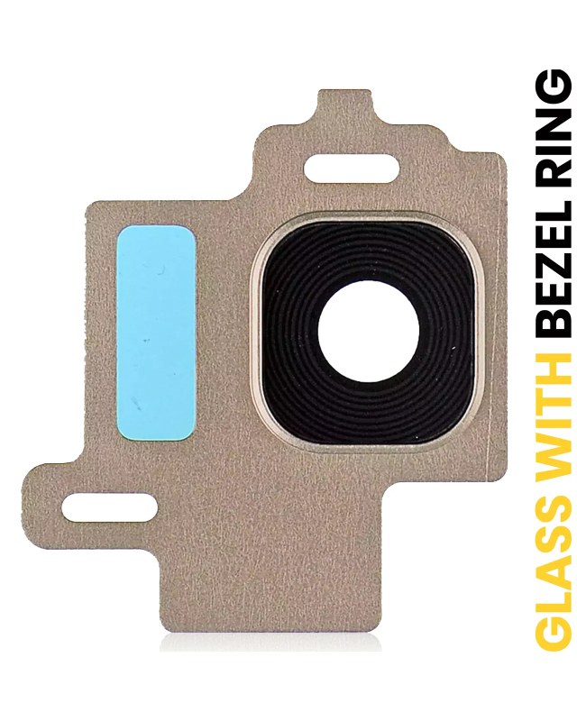 Lente fotocamera posteriore con Cornice Ring per Samsung Galaxy S8 (Oro)