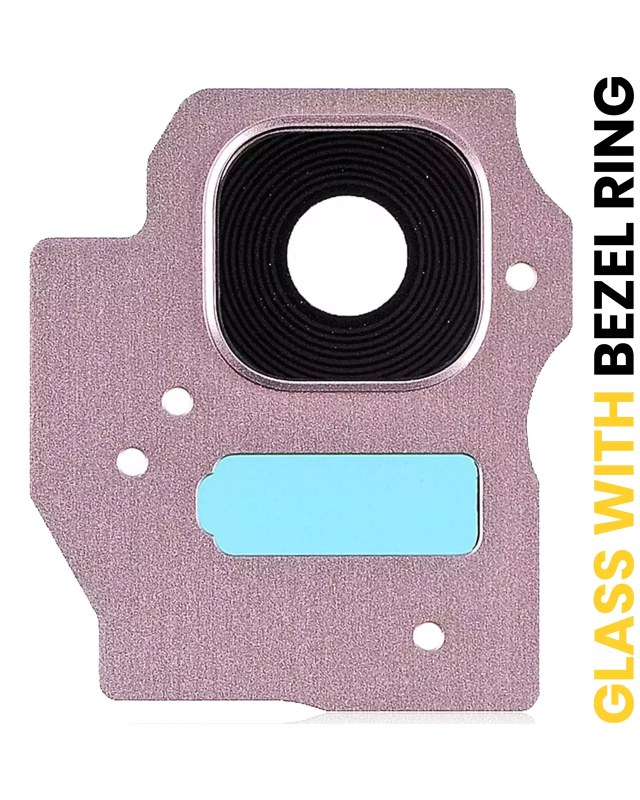 Lente fotocamera posteriore con Cornice Ring per Samsung Galaxy S8 Plus (Oro rosa)