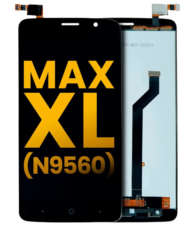Display LCD completo senza Frame per ZTE Max XL (N9560) (Refurbished) (Nero)