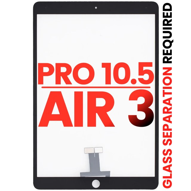 Touch screen per iPad Pro 10.5" / iPad Air 3 (separazione vetro richiesta) (Aftermarket Plus) (Nero)