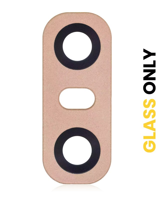 Lente fotocamera posteriore (solo vetro) con adesivo per LG G6 (Terra Oro)
