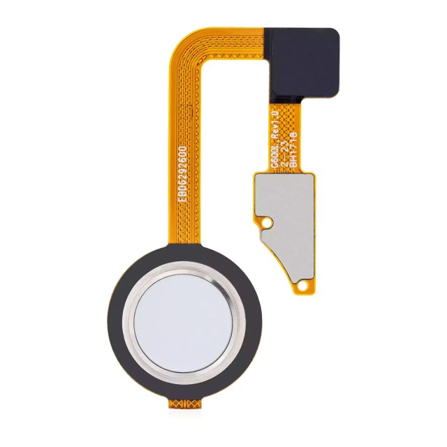 Fingerprint Tasto Home Sensore e Power Sensore flat per LG G6 (Mystic Bianco)
