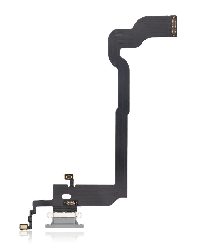 Flat connettore di ricarica per iPhone X (Premium) (Argento)