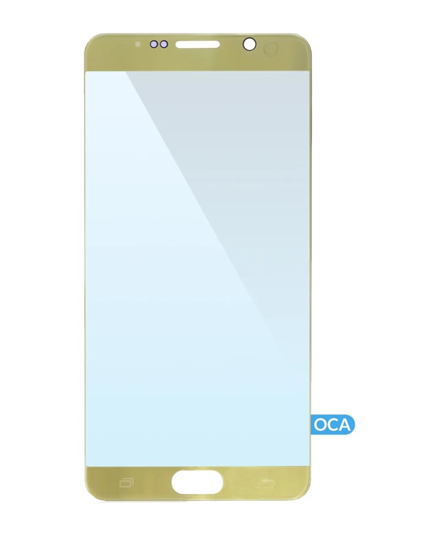 Vetro frontale con OCA preinstallato per Samsung Galaxy Note 5 (Oro)