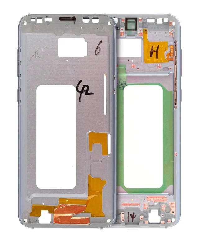 Frame centrale per Samsung Galaxy S8 Plus (con minuteria) (Coral Blu)