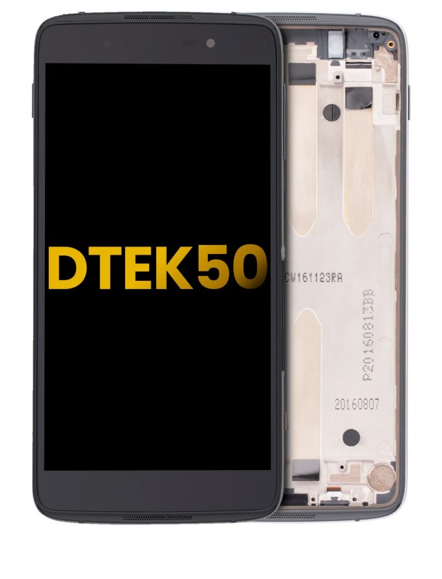 Display LCD completo con Frame per BlackBerry DTEK50 (Refurbished) (Nero)
