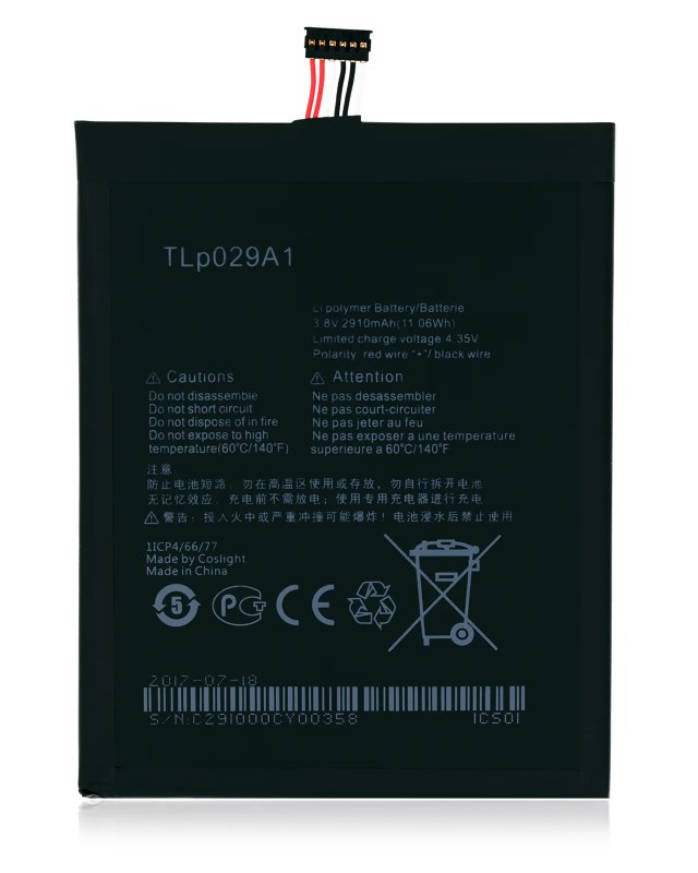 Batteria di ricambio per Alcatel Idol 3 (6045 6045O) (TLP029A2)