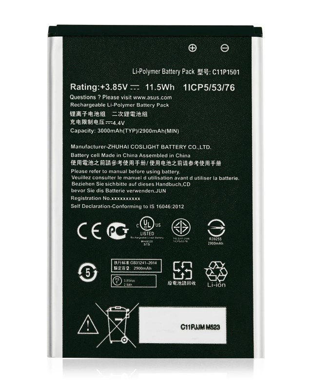 Batteria di ricambio per Asus ZenFone Selfie (ZD551KL / Z00UD) / 2 Laser (ZE550KL / Z00LD) (C11P1501)
