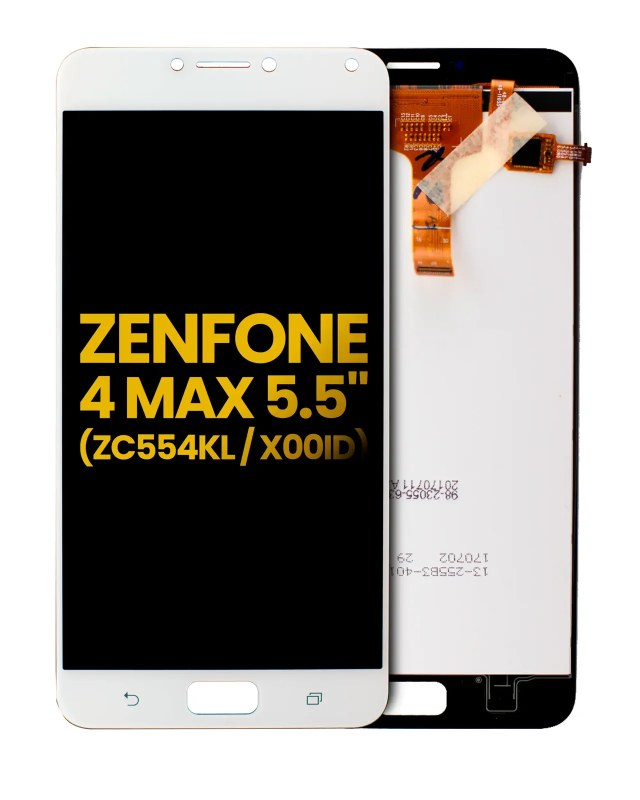 Display LCD completo senza Frame per Asus ZenFone 4 Max Pro / ZenFone 4 Max Plus (ZC554KL / 2017) (Refurbished) (Bianco)