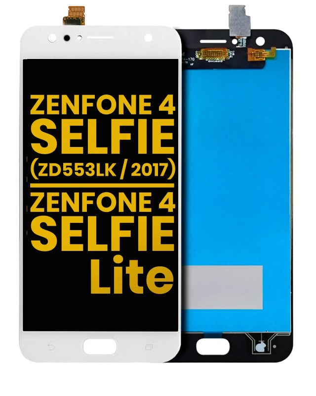 Display LCD completo senza Frame per Asus ZenFone 4 Selfie (ZD553KL / 2017) / ZenFone 4 Selfie Lite (ZB553KL / 2017) (Refurbished) (Bianco)