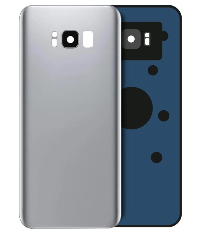 vetro cover posteriore con Vetro fotocamera per Samsung Galaxy S8 (Service Pack) (Arctic Argento)