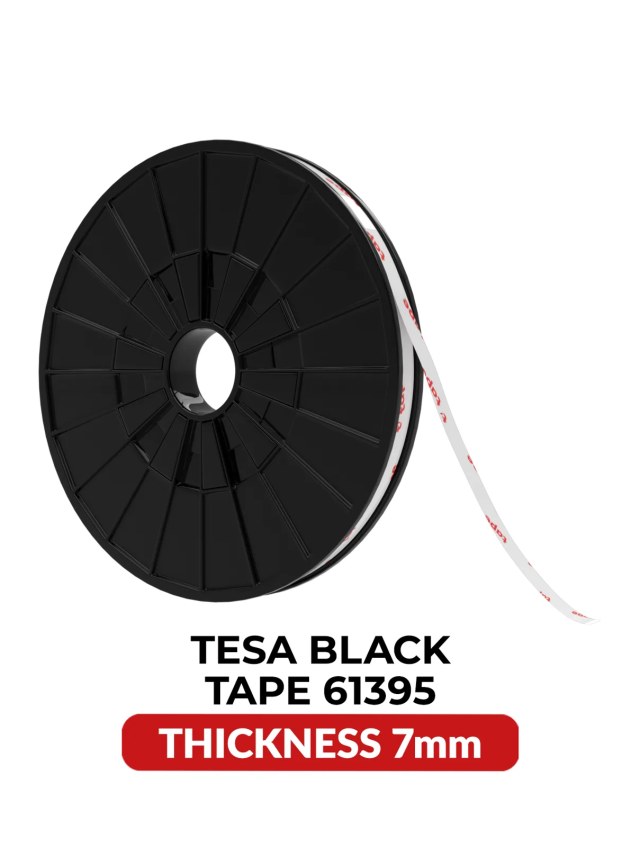 Double-Sided Acrylic Nero Adesivo (7MM x 25M) (Tesa Model # 61395)