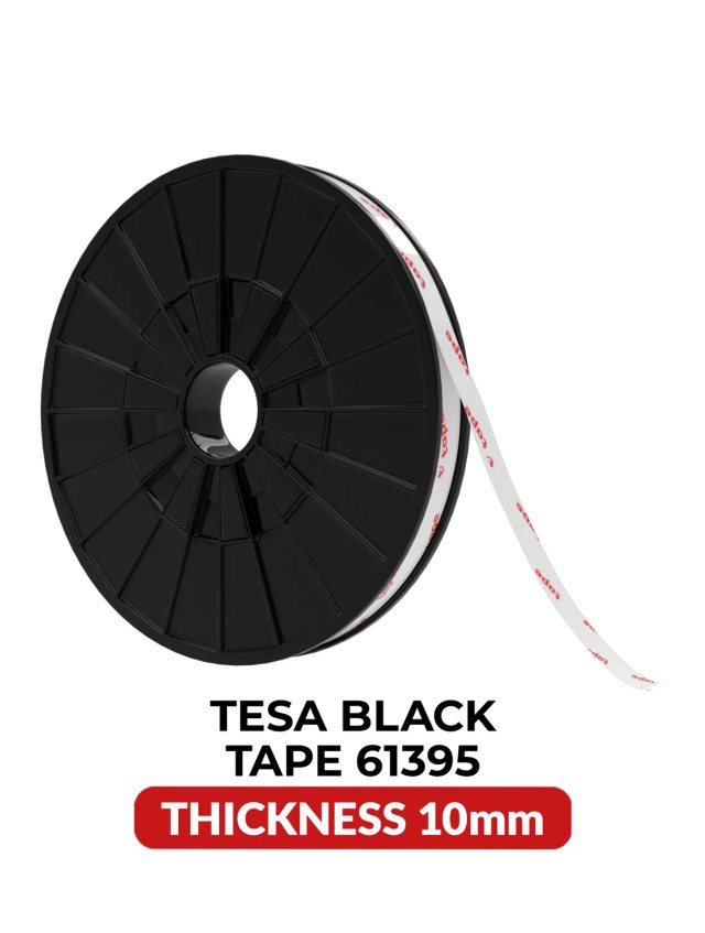 Double-Sided Acrylic Nero Adesivo (10MM x 25M) (Tesa Model # 61395)