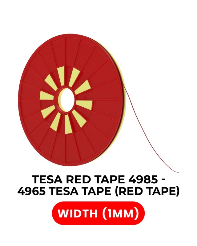 Double-Sided Polyester Rosso Adesivo (1MM X 25M) (Tesa Model # 4965)