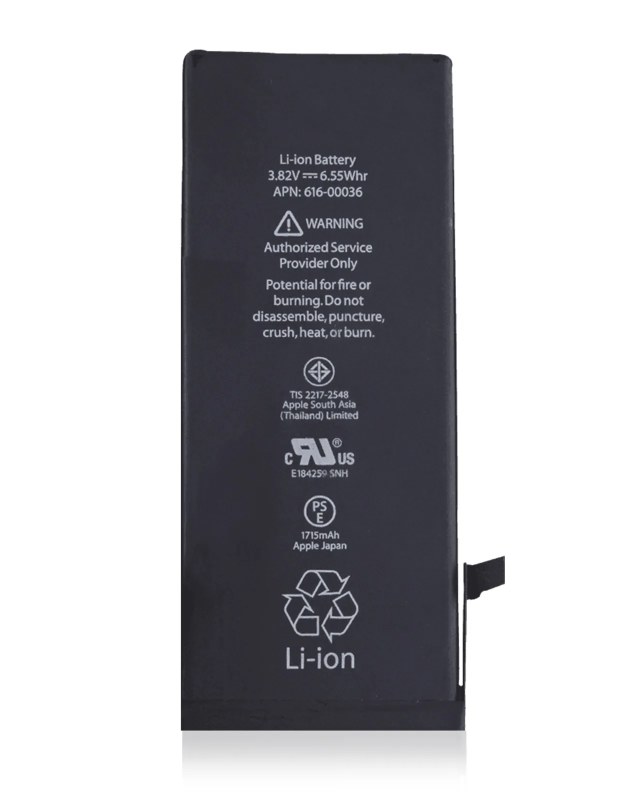 Batteria di ricambio per iPhone 6S (Used Service Pack Pull / SOH 84% e Up) (50 pezzi)