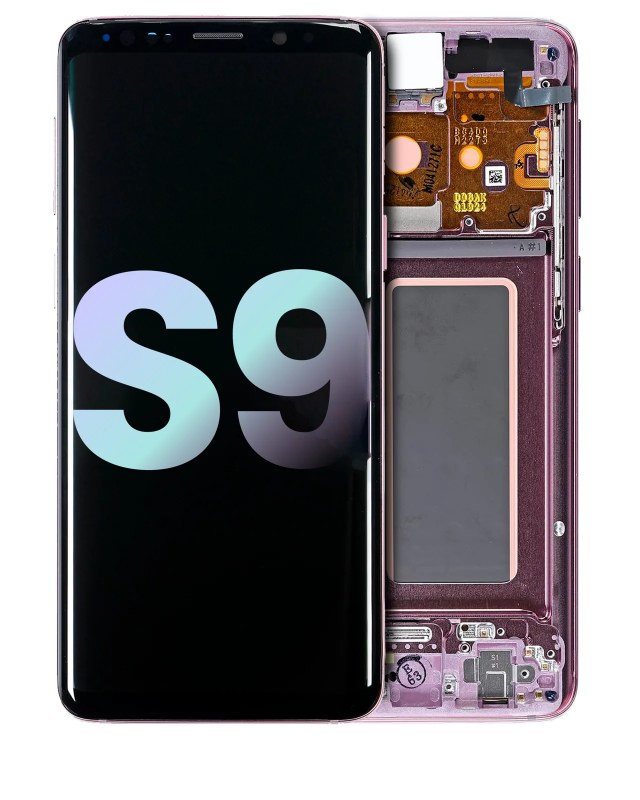 Display OLED completo con Frame per Samsung Galaxy S9 (Service Pack) (Lilac Viola)