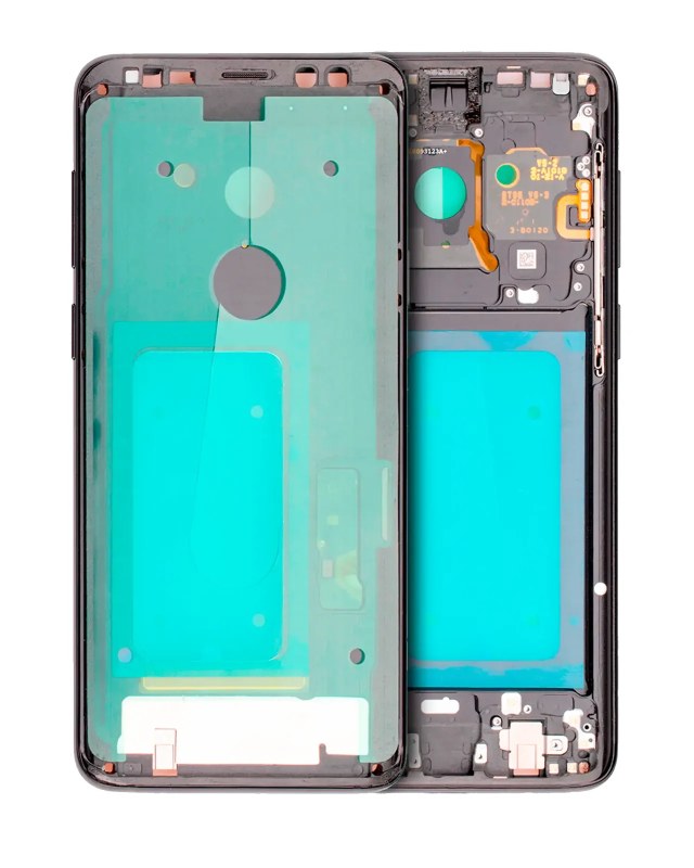 Frame centrale per Samsung Galaxy S9 Plus (con SmallParts) (Mezzanotte Nero Frame)